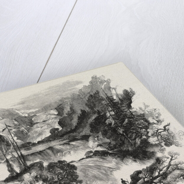 The Canadian Red River Exploring Expedition: Great Falls on Little Dog River, at Great Dog Portage, 1858 by Anonymous