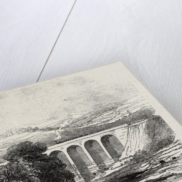 The Caledonian Railway: The Dry Sands Viaduct, UK, 1847 by Anonymous