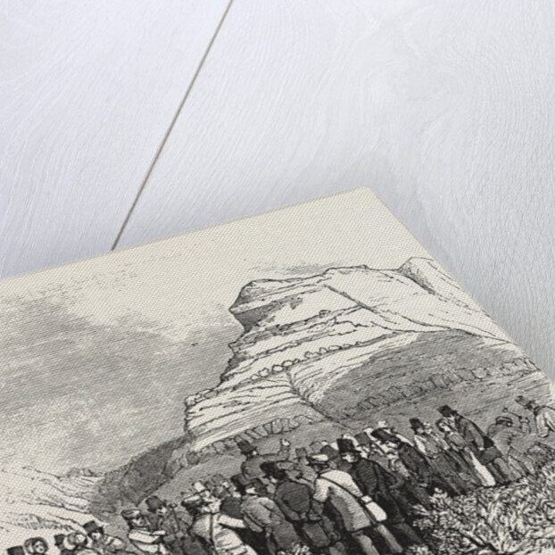 Meeting of the British Association at Southampton, Black Gang Chine, Dr. Fitton's Lecture on Its Geology, UK, 1846 by Anonymous