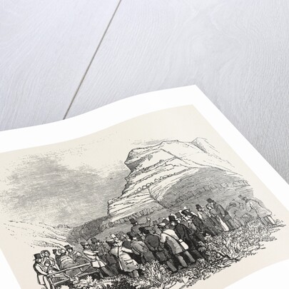 Meeting of the British Association at Southampton, Black Gang Chine, Dr. Fitton's Lecture on Its Geology, UK, 1846 by Anonymous