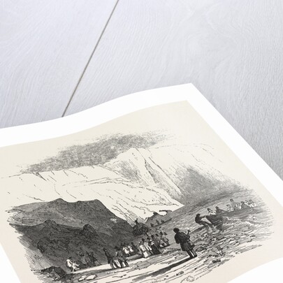 Meeting of the British Association at Southampton, Alum Bay, Isle of Wight, the Geologists Landing, 1846 by Anonymous