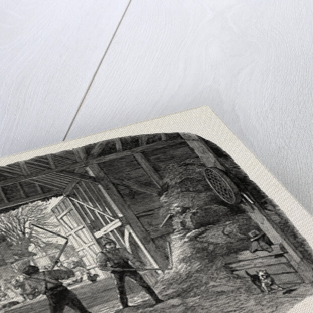 Agricultural Pictures: Thrashing, 1846 by Anonymous