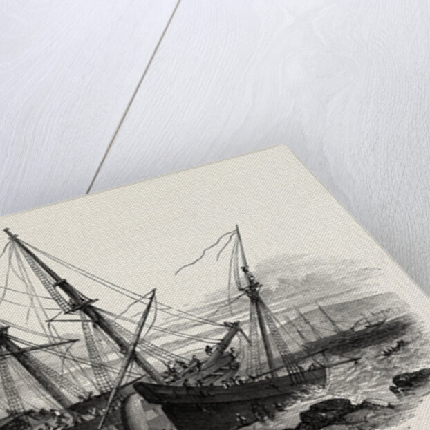 The Schooner Providence, and the Brig Hero, at Plymouth, UK, 1846 by Anonymous