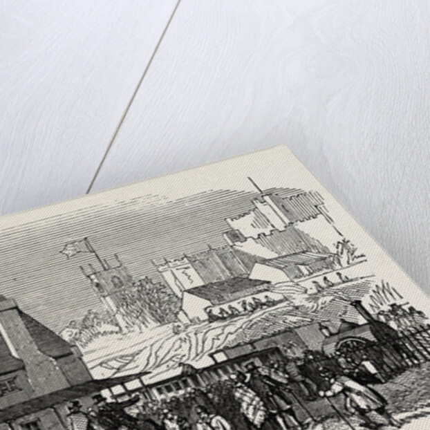 Opening of the Lancaster and Carlisle Railway: Lancaster Station, UK, 1846 by Anonymous