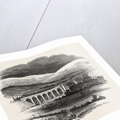 Opening of the Lancaster and Carlisle Railway: Bridge Over the Lune, from the Churchyard, Lancaster, UK, 1846 by Anonymous