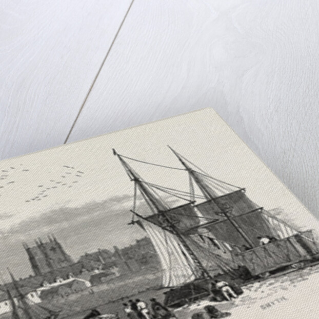 The East Anglian Railway: The Port of Lynn and the Harbour Branch of the Railway, UK, 1847 by Anonymous