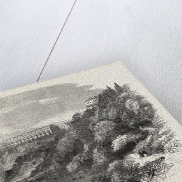 Improvements at Southend: Part of Clifftown, As Seen from the Beach, UK, 1861 by Anonymous