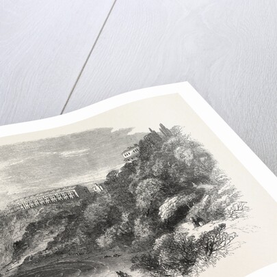 Improvements at Southend: Part of Clifftown, As Seen from the Beach, UK, 1861 by Anonymous