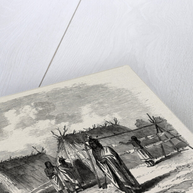 The Assinniboine and Saskatchewan Exploring Expedition: Ojibway Encampment Near the Falls of the Rainy River, 1858 by Anonymous