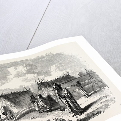 The Assinniboine and Saskatchewan Exploring Expedition: Ojibway Encampment Near the Falls of the Rainy River, 1858 by Anonymous