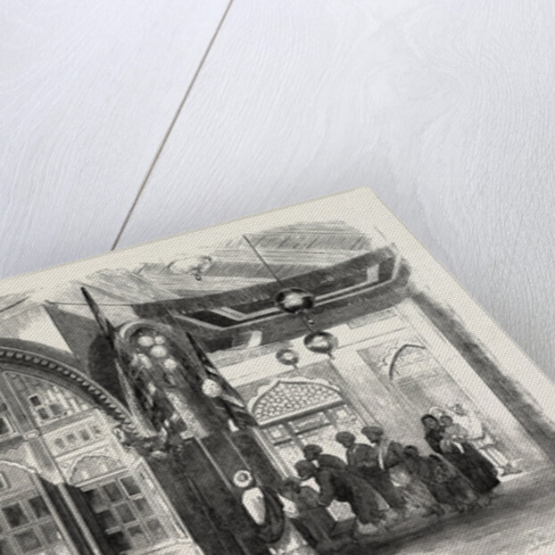 Tomb of a Mussulman; Interior of the Tomb of the Father of Sheik Imaum-Oo-Deen, Late Governor of Cashmere Under Shere Singh, 1858 by Anonymous