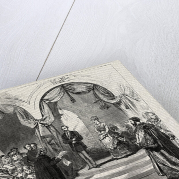 Reception of the Prince and Princess of Wales at the Railway Station, Hull: The Town Clerk Reading the Address, 1869 by Anonymous