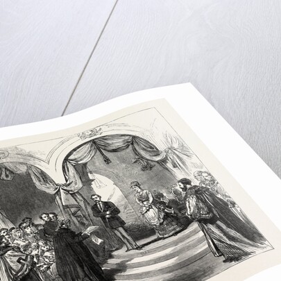 Reception of the Prince and Princess of Wales at the Railway Station, Hull: The Town Clerk Reading the Address, 1869 by Anonymous