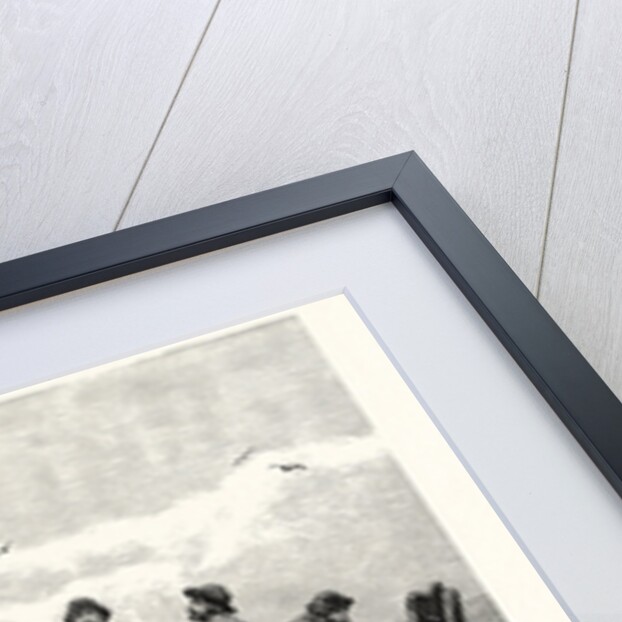 Fishing Up Lost Anchors, 1885 by Anonymous