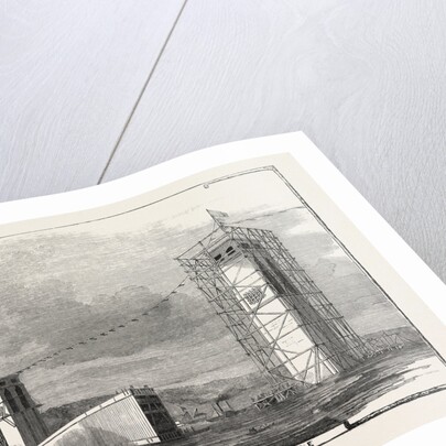 The Britannia Bridge: Nearing the Bridge, 1849 by Anonymous