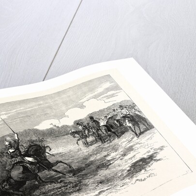The Imperial Visit: Review of the Household Troops in Windsor Great Park, the Cavalry Charge, 1855 by Anonymous