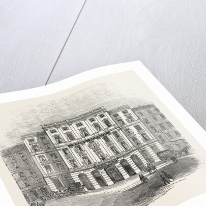 The Hotel Munsch, at Vienna, Austria, 1855 by Anonymous