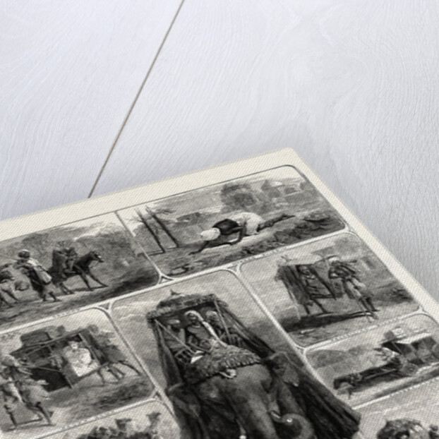 Modes of Travelling in India: Tramps, Hindu Pilgrim, Palky Dawk, Camel Caravan, a Bhylie, Riding Elephant, Travelling Beggar, Charry Dawk, an Ekha, the East Indian Railway by Anonymous