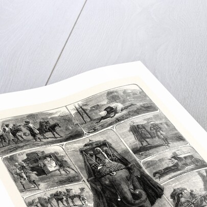 Modes of Travelling in India: Tramps, Hindu Pilgrim, Palky Dawk, Camel Caravan, a Bhylie, Riding Elephant, Travelling Beggar, Charry Dawk, an Ekha, the East Indian Railway by Anonymous