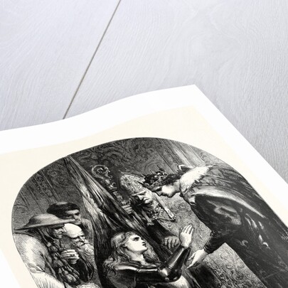 Joan of Arc at the Coronation of Charles VII. At Rheims. From a Drawing by John Gilbert by Anonymous