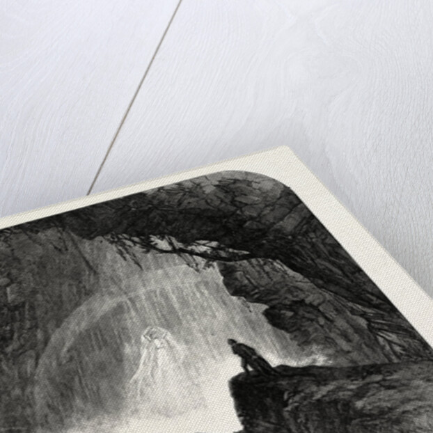 Scene from Manfred, at Drury Lane Theatre: The Steinbach Waterfall. Haunt of the Witch of the Alps, 1863 by Anonymous