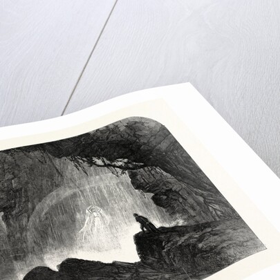 Scene from Manfred, at Drury Lane Theatre: The Steinbach Waterfall. Haunt of the Witch of the Alps, 1863 by Anonymous