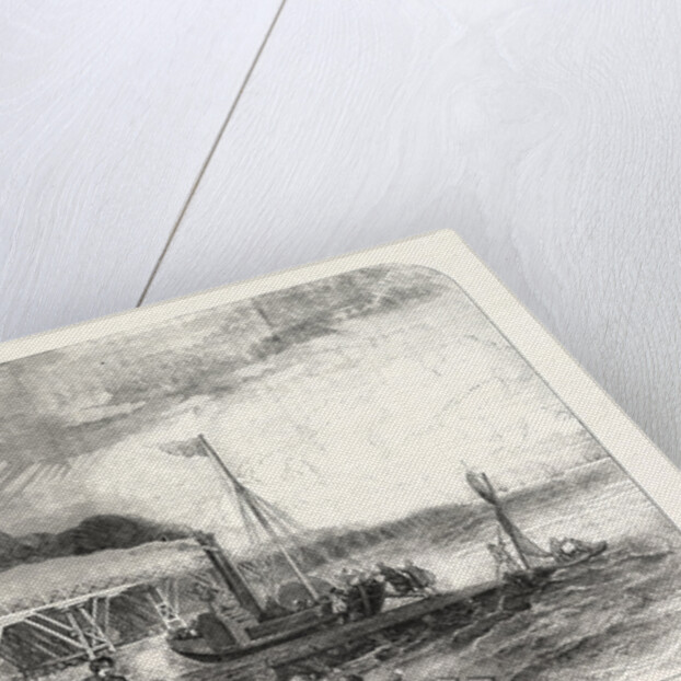 The New Holland Ferry on the Humber, Belonging Tothe Manchester, Sheffield, and Lincolnshire Railway, UK, 1848 by Anonymous