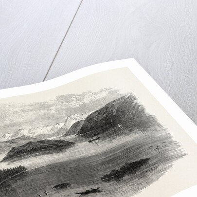 Sketches from British Columbia: Harrison Lake, with the Cascade Mountains in the Distance, 1864 by Anonymous