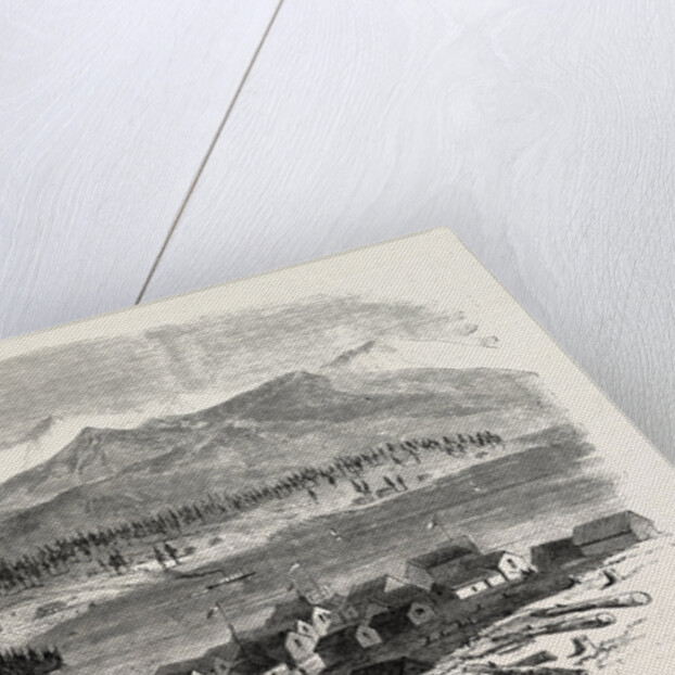 Sketches from British Columbia: The Town of Douglas, and Douglas Lake, 1864 by Anonymous