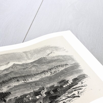 Sketches from British Columbia: The Town of Douglas, and Douglas Lake, 1864 by Anonymous