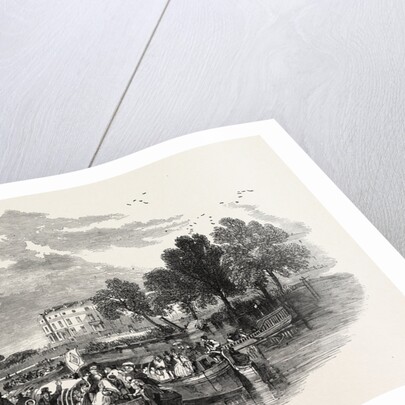 Pleasure Canal Boats, Sketched at the Paddington Basin, 1849 by Anonymous