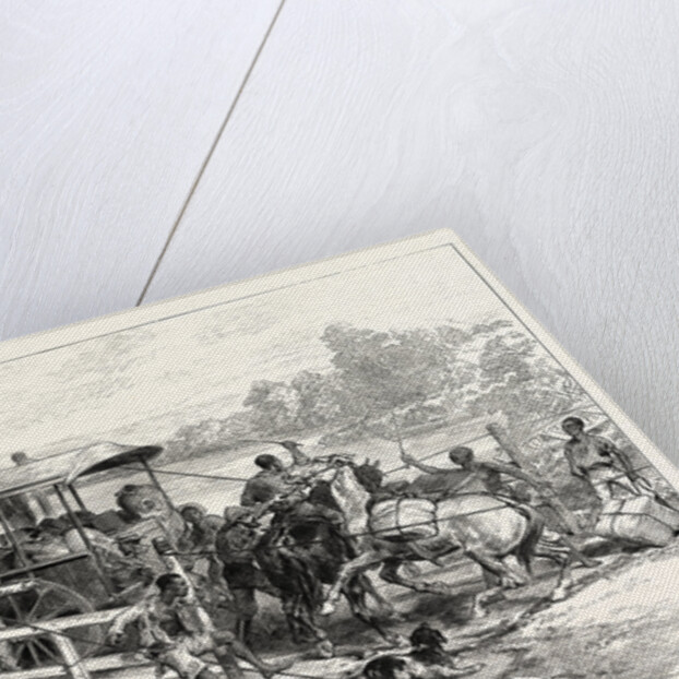 Pontoon Over Vaal River, Klipdrift, South African Diamond Fields, on the Way to the Gold Fields, 1874 by Anonymous