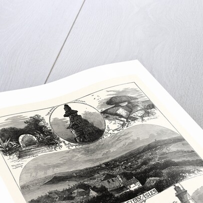 Sketches in the Scilly Isles, 1874. Chrysalis Rock, Star Castle, St. Agnes Lighthouse, Summer House, Tresco Abbey by Anonymous