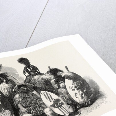 Zulu Kaffirs of Natal, South Africa, 1865 by Anonymous