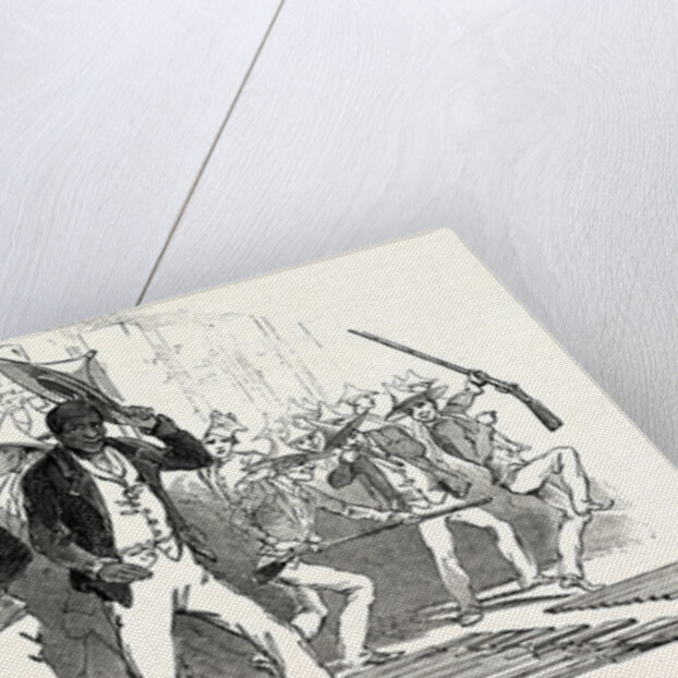 The War in Kaffirland: Muster of the Malay Volunteers in the Main Barracks, Cape Town, May 6, South Africa, 1846. by Anonymous