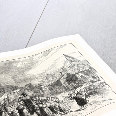 Sketches in Berlin: Squatters' Village in the Schlaechter-Weise, Germany, 1873 by Anonymous