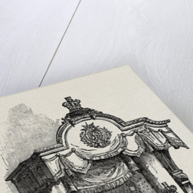 Royal Throne in the Exchange at Manchester, UK, 1851 by Anonymous