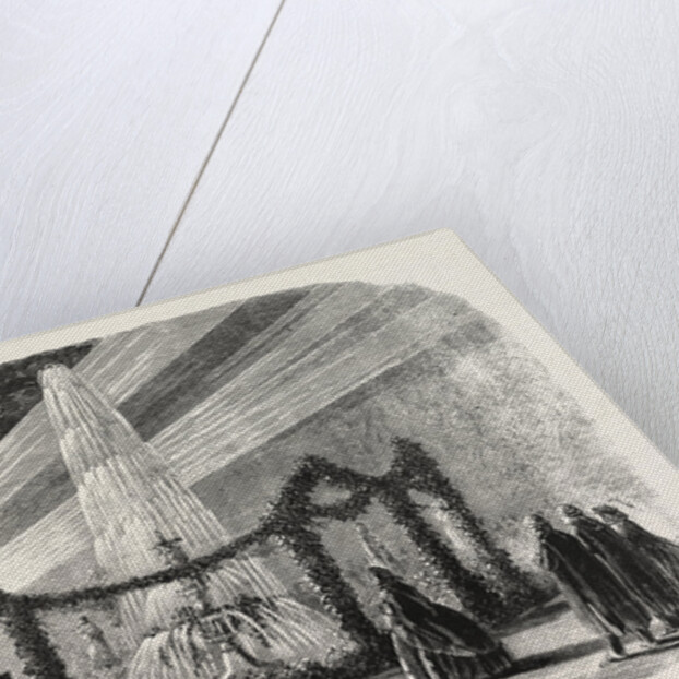 Visit of the Prince of Wales to the Middle Temple: The Fountain Illuminated by Electric Light, 1861 by Anonymous