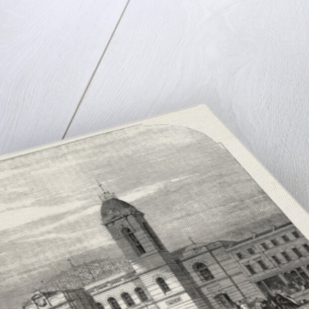 The Agricultural Hall, Islington, in Process of Construction, London, 1861 by Anonymous