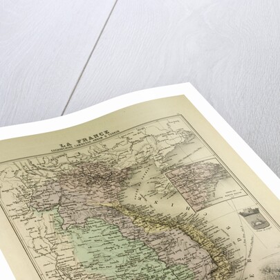 Map of Vietnam Cambodia Thailand Laos 1896 by Anonymous