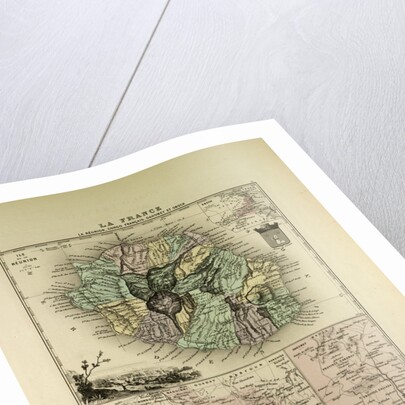 Map of the Democratic Republic of the Congo La Réunion Dahomey and Obock 1896 by Anonymous
