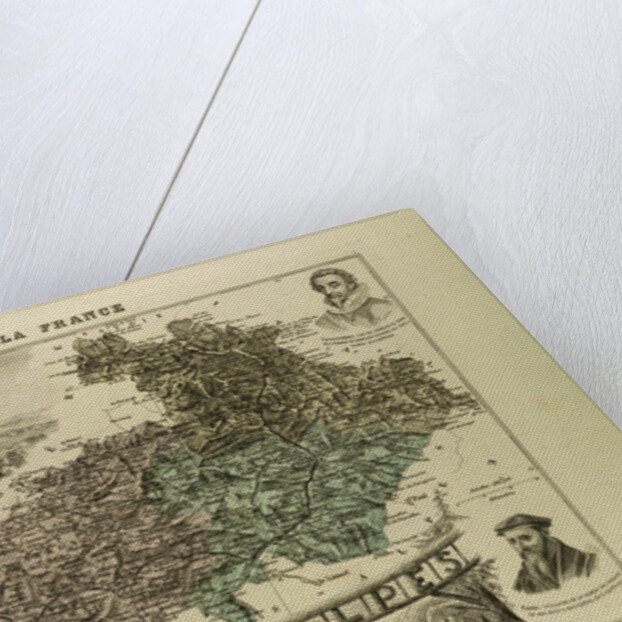 Map of Hautes Alpes by Anonymous