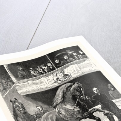 The Queen at the Islington Horse Show: The Prize Winners Parading Before the Royal Box by Anonymous