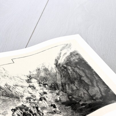 A Troop of Chasseurs Descend a Difficult Pass France by Anonymous