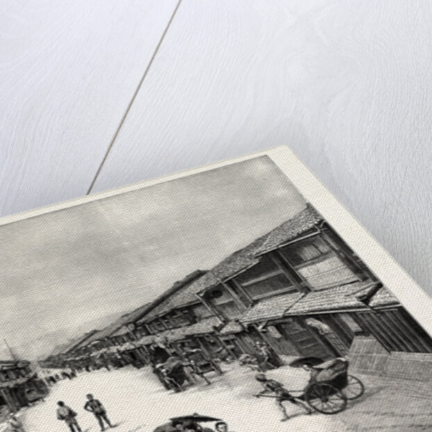 The Attack Upon the Czarevitch of Russia by a Japanese Policeman: The Main Street of Kyoto Where His Imperial Highness Was Staying Japan by Anonymous