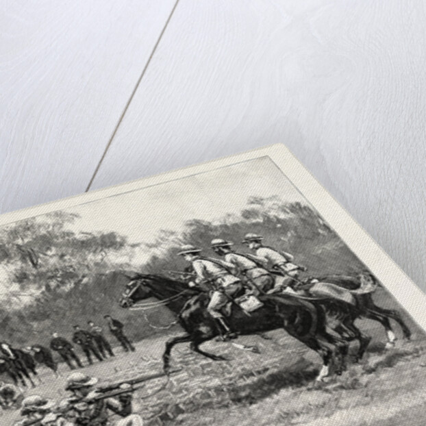 The Royal Military Tournament: The Victorian Rifles Practising at Windsor UK by Anonymous