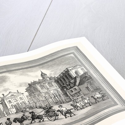 View of the Sheldonian Theatre Printing House Etc. At Oxford Broad Street UK by Anonymous