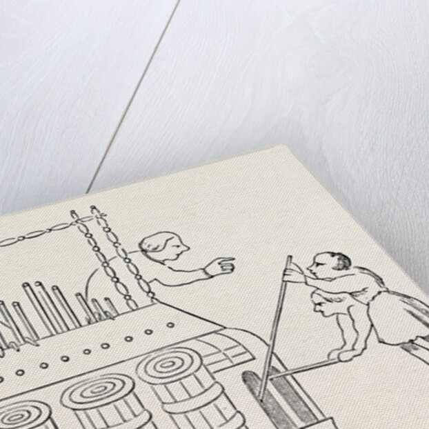 Grand Organ with Bellows and Double Keyboard by Anonymous