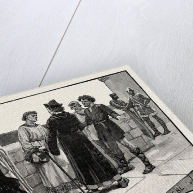 English Costumes in the Time of Henry II Noble Churchman Yeoman Peasants Soldiers by Anonymous