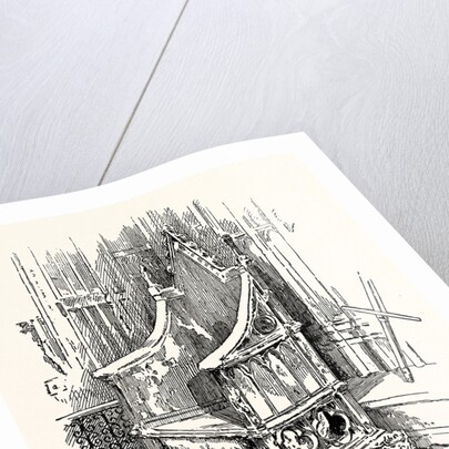 The Coronation Chair and Stone of Destiny Westminster Abbey by Anonymous